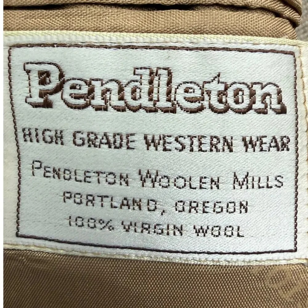 Men's 70s Pendleton Wool Tweed Western Suit 46 Chest